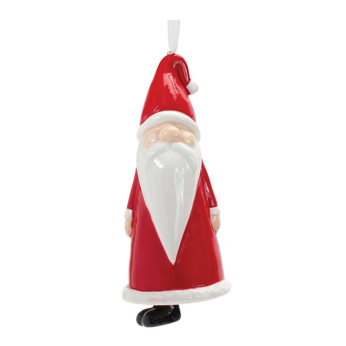 Ceramic Santa Bell Ornament (Set of 12) Thumbnail