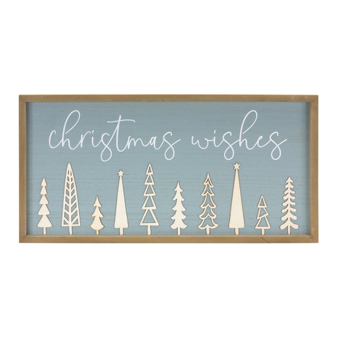 Christmas Wishes Holiday Wall Sign 31.5"L Thumbnail