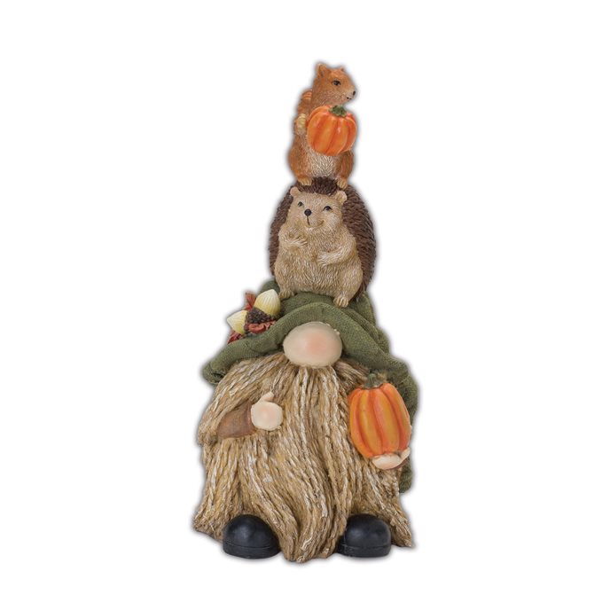 Stacking Gnome with Animals Figurine (Set of 2) Thumbnail