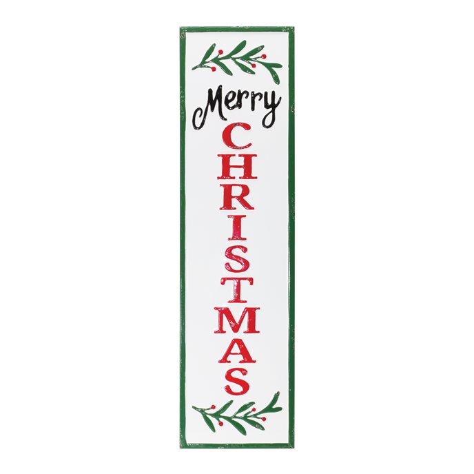 Metal Merry Christmas Porch Sign 33"H Thumbnail