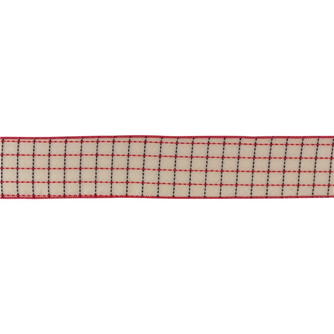 Tattersall Plaid Ribbon (Set of 6) 2.5" x 10 Yds. Thumbnail