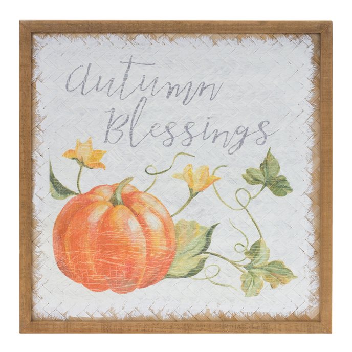 Autumn Blessing Pumpkin Sign (Set of 2) Thumbnail