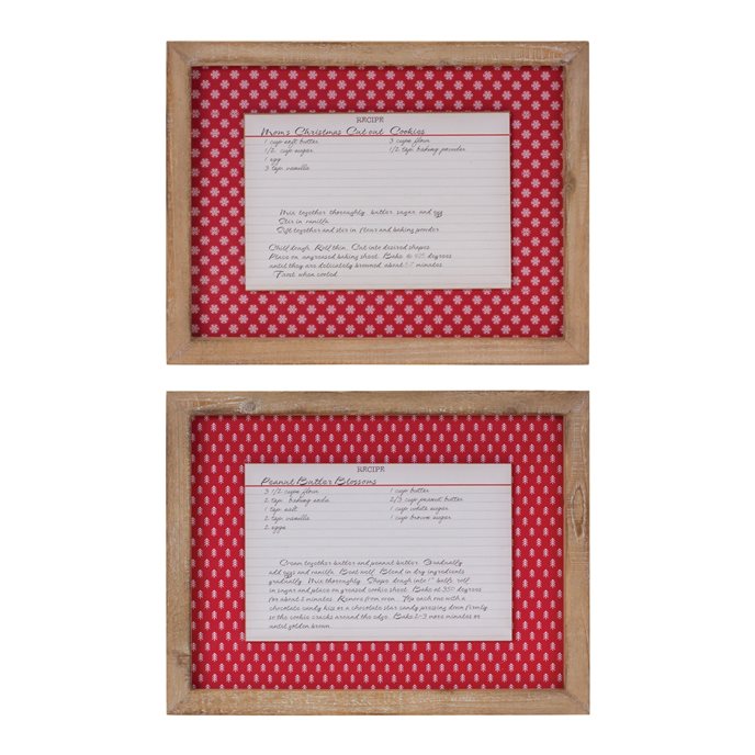 Christmas Cookie Recipe Card Wall Decor (Set of 4) Thumbnail