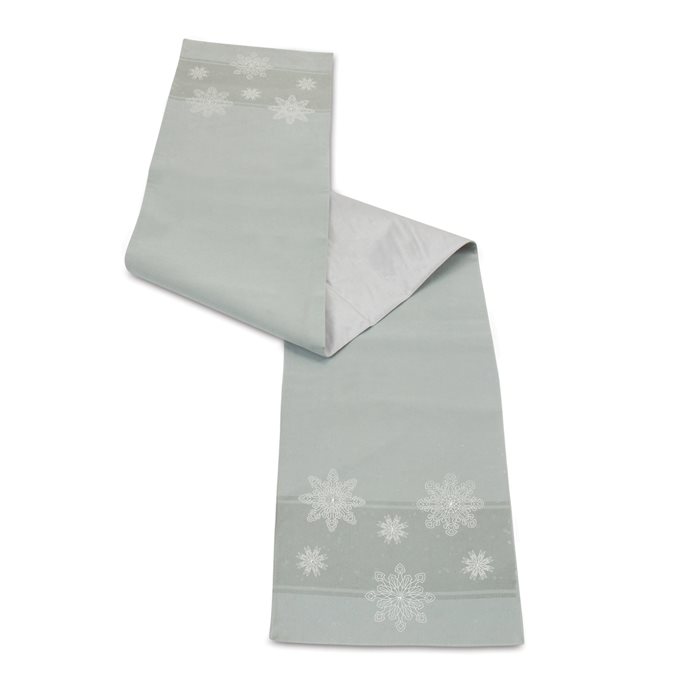 Embroidered Snowflake Table Runner 72"L Thumbnail