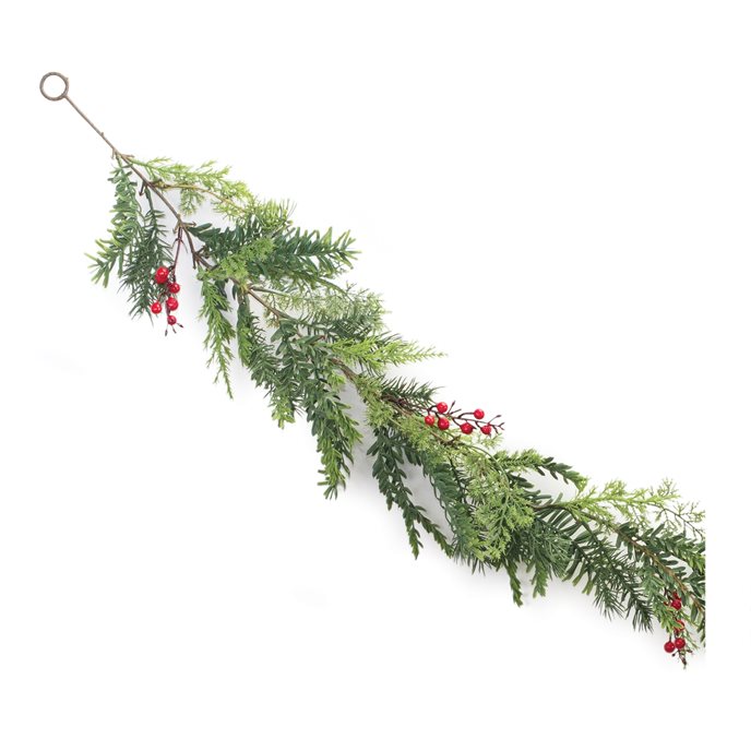 Mixed Pine Berry Garland (Set of 2) Thumbnail