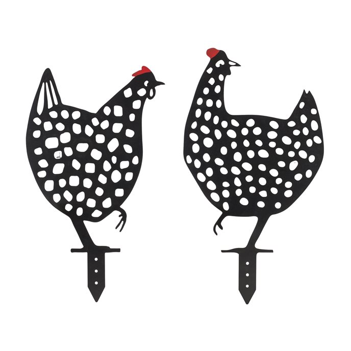 Punched Metal Chicken Garden Stake (Set of 4) Thumbnail