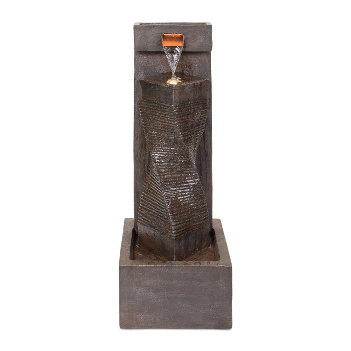 Stone Cascading Wall Fountain 33.5"H Thumbnail