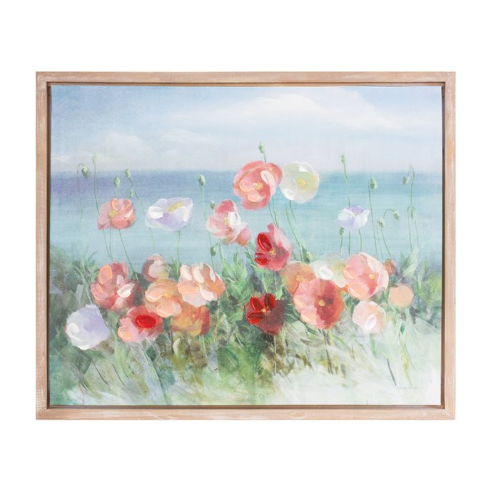 Framed Floral Canvas Art 23.75"L Thumbnail