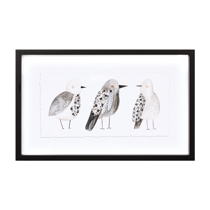 Framed Bird Print 19"L Thumbnail