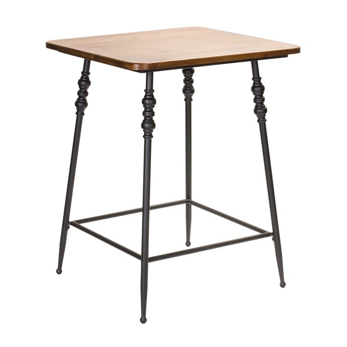 Iron and Wood Accent Table 23.5"H Thumbnail