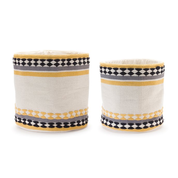 Striped Cotton Basket (Set of 2) Thumbnail