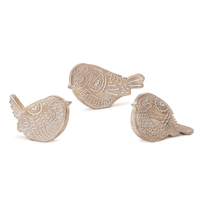 Etched Bird Decor (Set of 3) Thumbnail