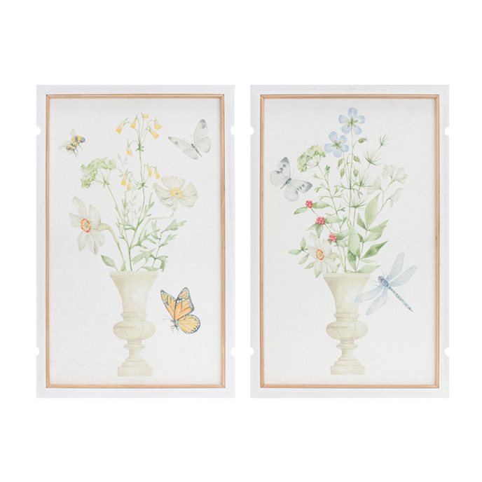 Framed Floral Vase Print (Set of 2) Thumbnail