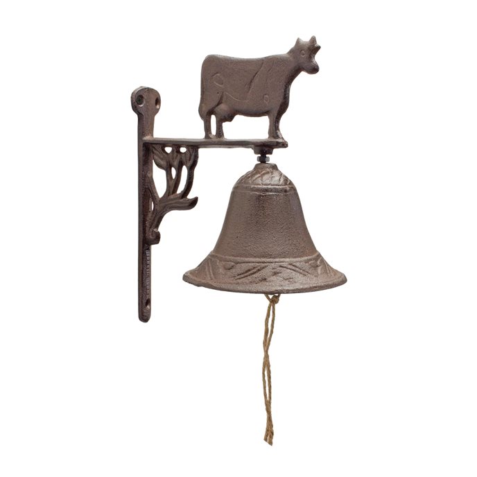 Cast Iron Cow Bell 9"H Thumbnail