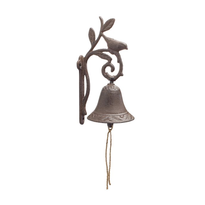 Cast Iron Bird Bell 9"H Thumbnail