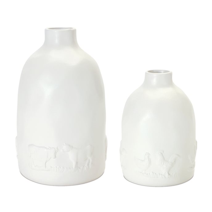 Ceramic Farm Animal Vase (Set of 2) Thumbnail