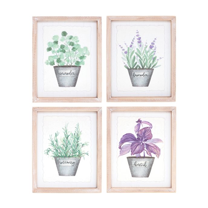 Framed Watercolor Herb Print (Set of 4) Thumbnail