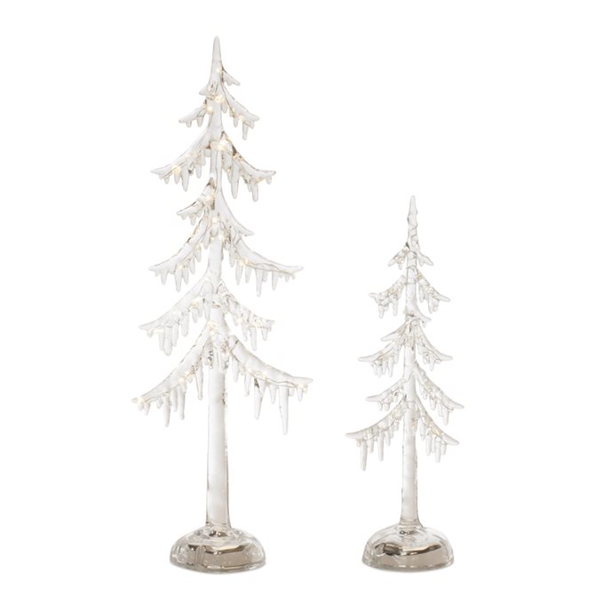 LED Acrylic Dripping Pine Tree (Set of 2) Thumbnail