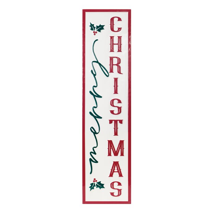 Metal Merry Christmas Porch Sign 36"H Thumbnail