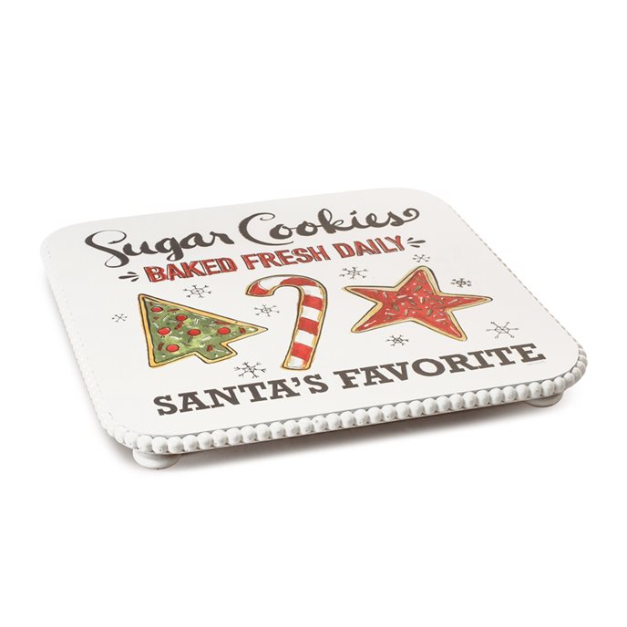 Santa's Favorite Cookie Plate Pedestal 14.25"D Thumbnail