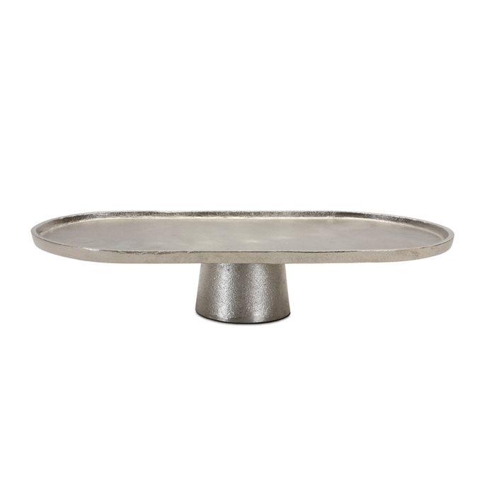 Aluminum Metal Pedestal Tray 15.75"L Thumbnail