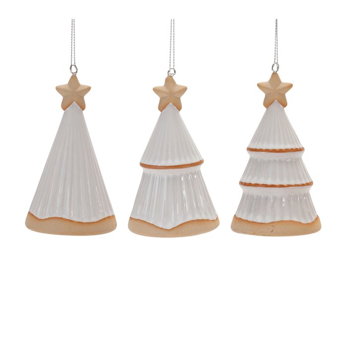 Ceramic Holiday Tree Ornament (Set of 12) Thumbnail