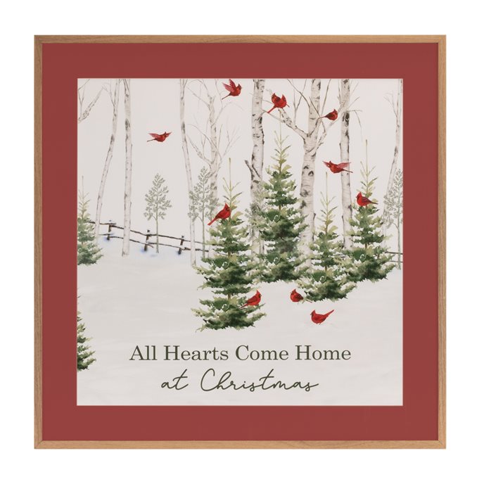 Framed Winter Cardinal Sentiment Print 23.5"H Thumbnail