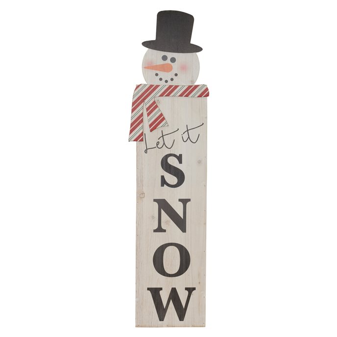 Let it Snow Snowman Porch Sign 41"H Thumbnail