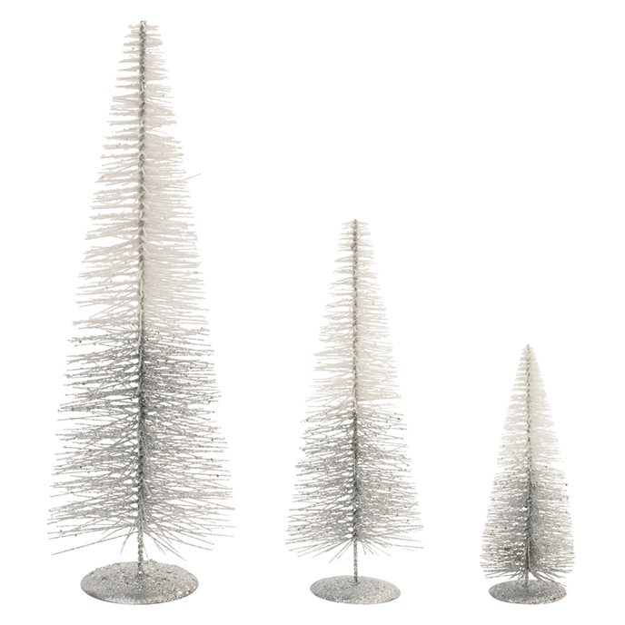 Glittered Ombre Bottle Brush Tree (Set of 2) Thumbnail