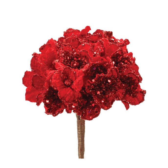 Beaded Hydrangea Flower Stem (Set of 2) Thumbnail