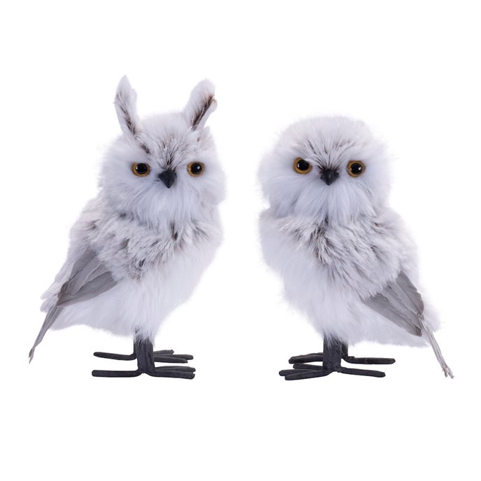 Fluffy Winter Owl Shelf Sitter (Set of 6) Thumbnail