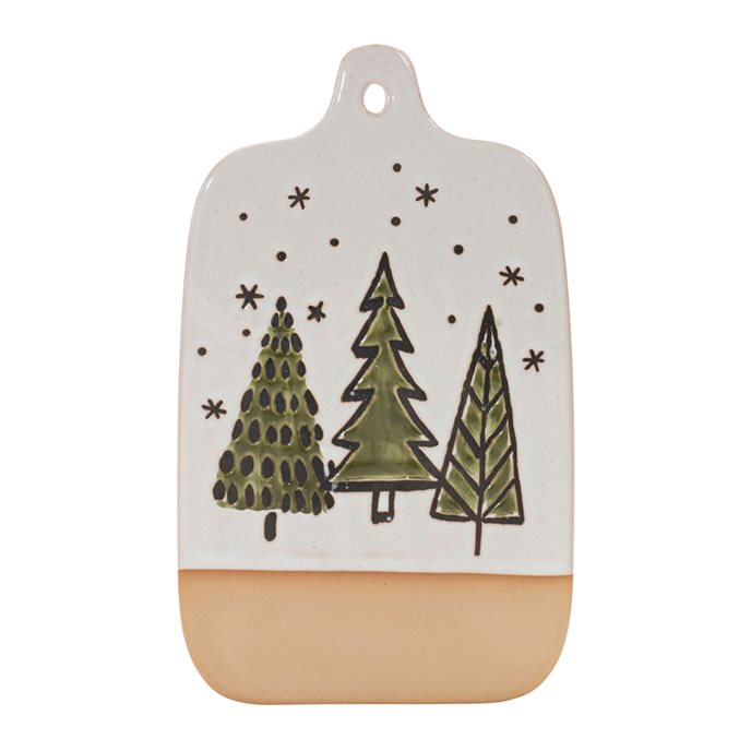 Ceramic Pine Tree Cutting Board Tray (Set of 4) Thumbnail