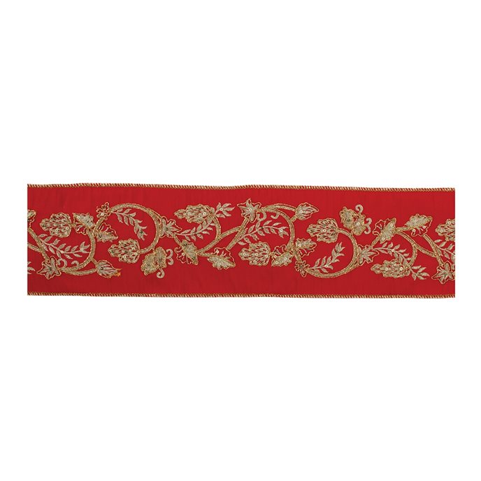 Ornate Holiday Ribbon 4" x 5 yds Thumbnail