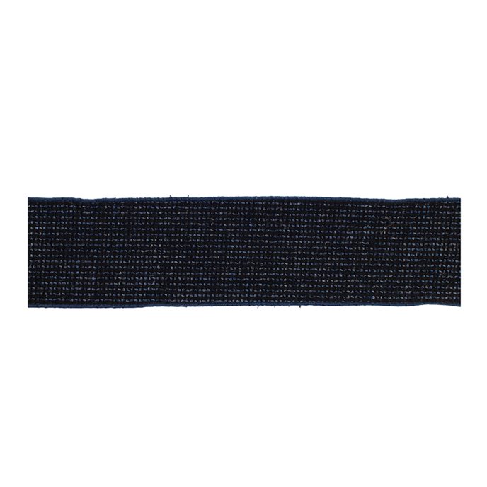 Navy Blue Woven Wired Ribbon (Set of 2) Thumbnail