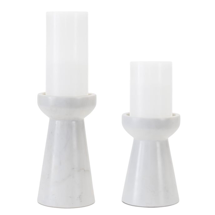 Modern Marble Candle Holder (Set of 2) Thumbnail