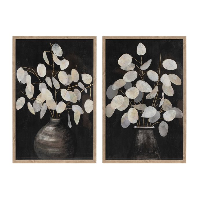 Beige Eucalyptus Print (Set of 2) Thumbnail