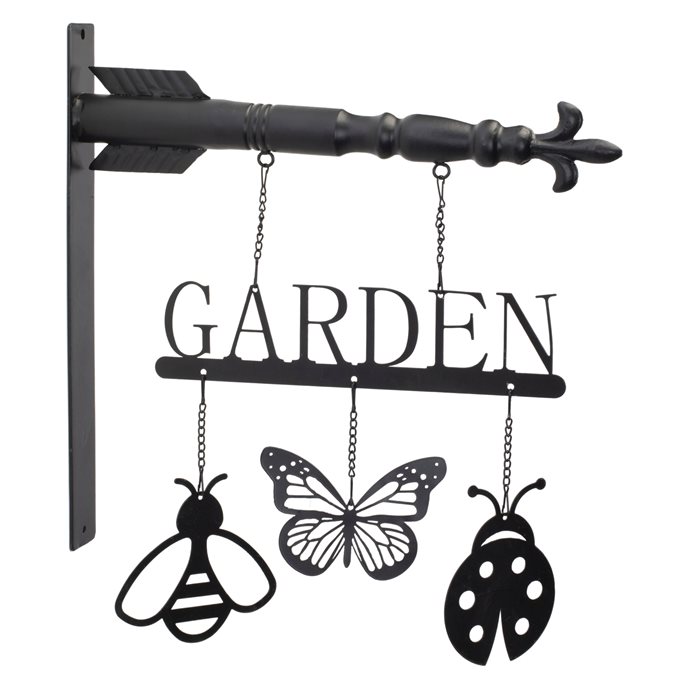 Butterfly Insect Garden Sign 15.5"H Thumbnail