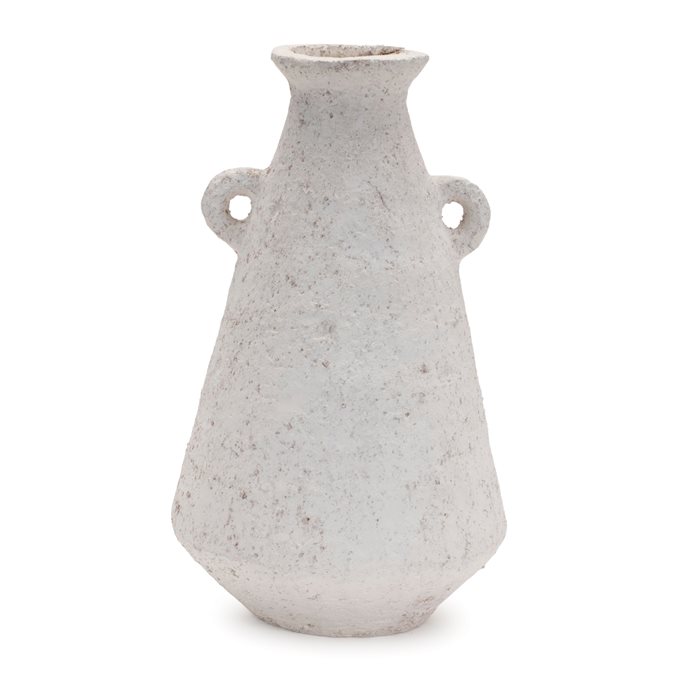 Distressed Terra Cotta Vase with Handles 7.5"H Thumbnail