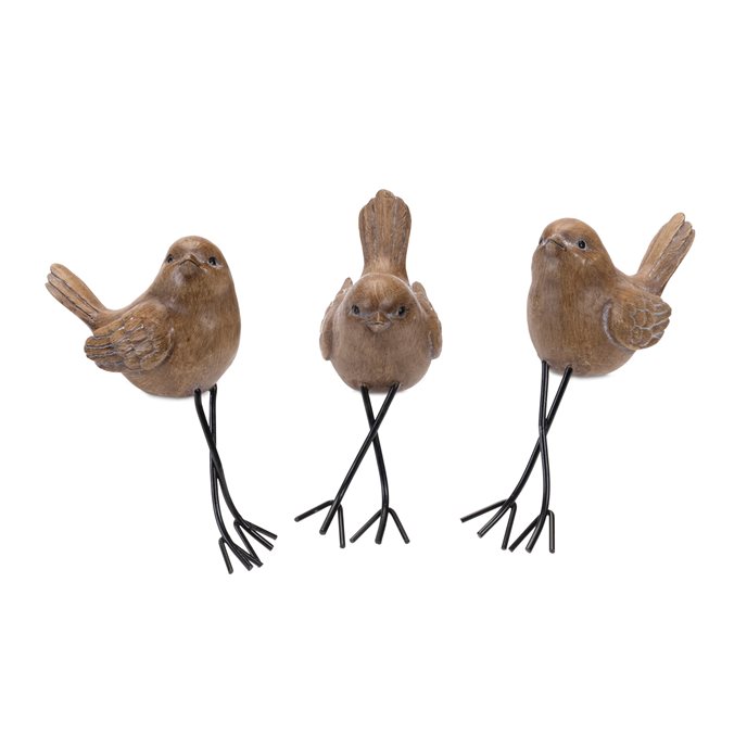 Etched Bird Shelf Sitter (Set of 6) Thumbnail