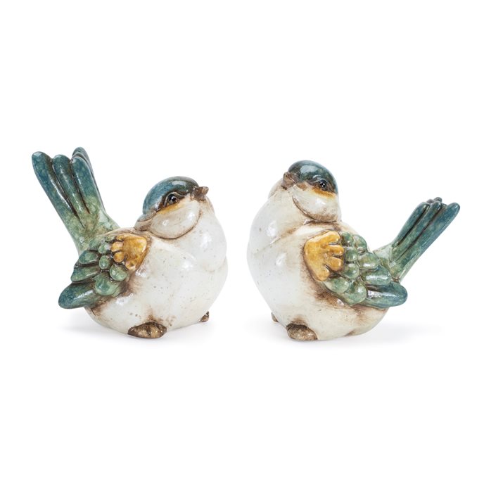 Terra Cotta Bird Figurine (Set of 6) Thumbnail