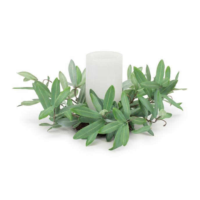 Olive Leaf Candle Ring 12"D Thumbnail