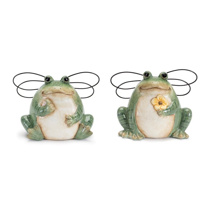 Ceramic Garden Frog with Wings (Set of 6) Thumbnail