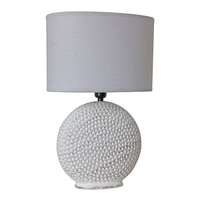 Notched Ceramic Table Lamp 18"H Thumbnail