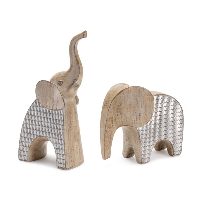 Etched Elephant Decor (Set of 2) Thumbnail