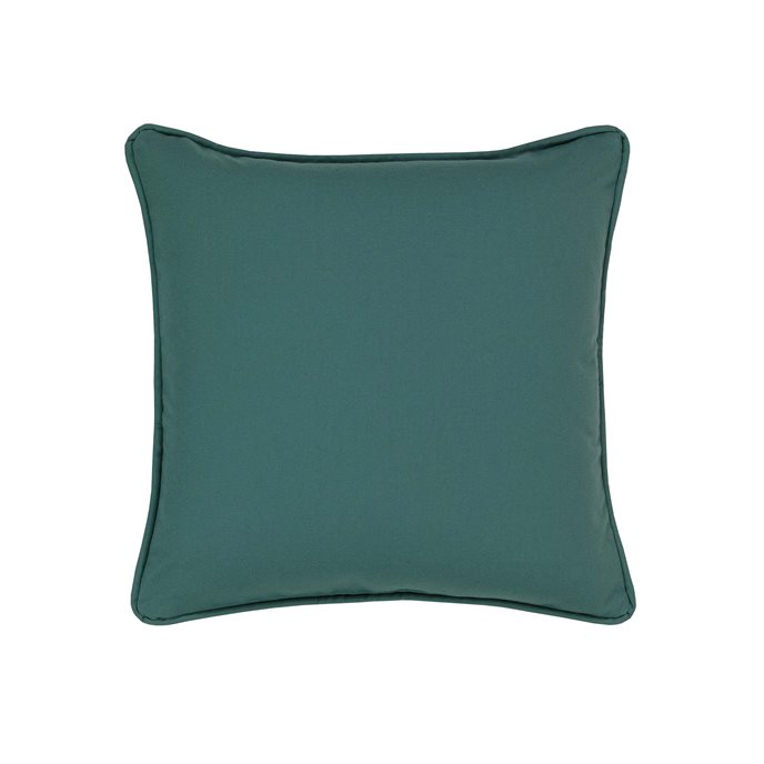 Leaves Collection 17 x 17 Square Pillow - Teal Blue Thumbnail