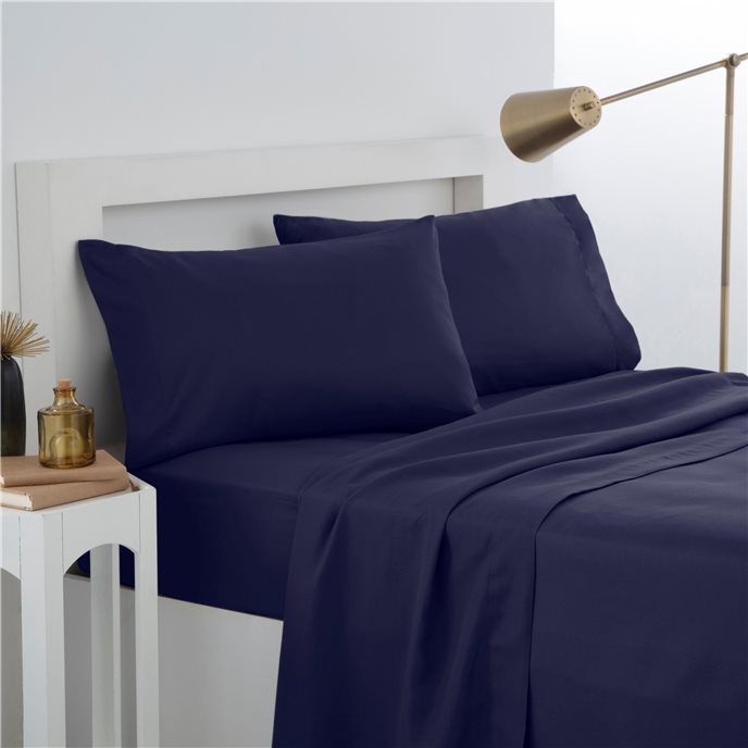 Martex Easy Living Standard Navy Microfiber Pillowcase Pair Thumbnail