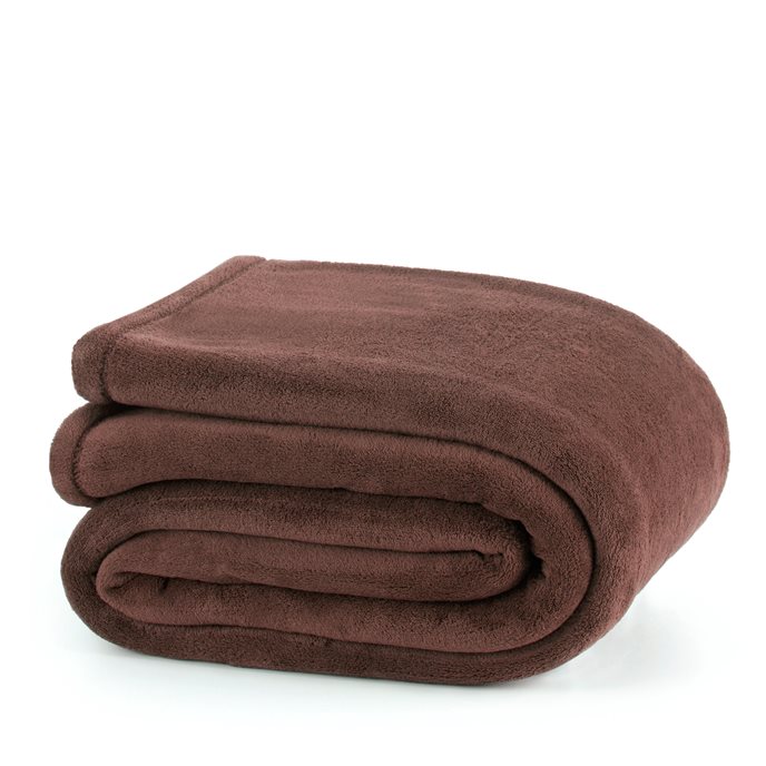 Martex Plush Full Brown Blanket Thumbnail