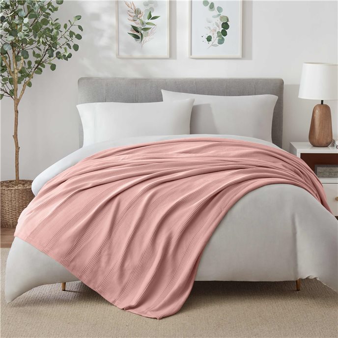 Vellux Cotton King Pink Clay Blanket Thumbnail