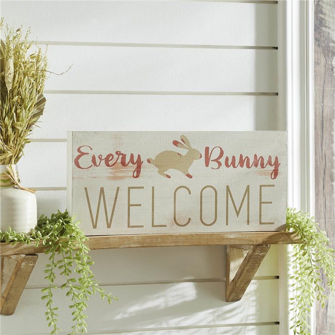 Bunny Hop Every Bunny Welcome MDF Sign 7x16x1 Thumbnail