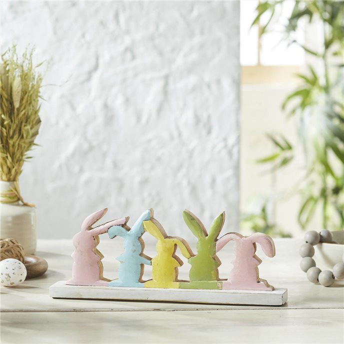 Bunny Hop Wooden 5 Bunny Silhouettes 5x13.5x2 Thumbnail